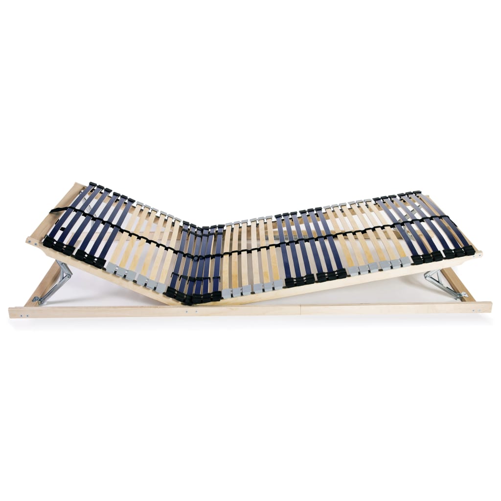 Slatted Bed Base without Mattress with 42 Slats 7 Zones 80x200 cm
