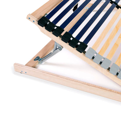 Slatted Bed Base without Mattress with 42 Slats 7 Zones 80x200 cm