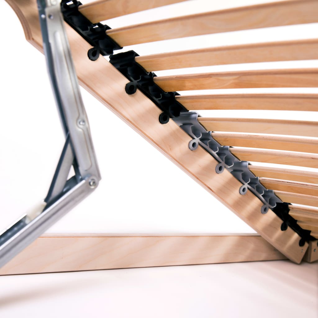Slatted Bed Base without Mattress with 42 Slats 7 Zones 80x200 cm