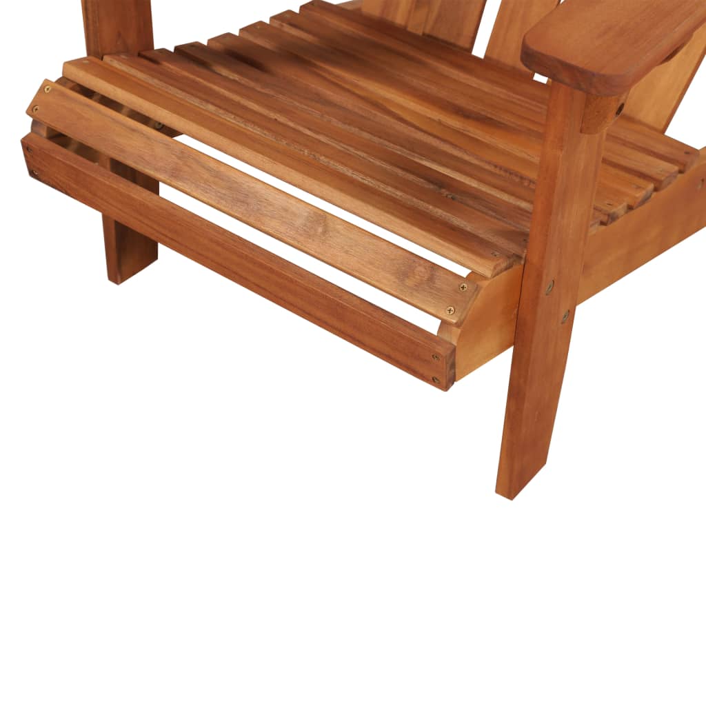 vidaXL Garden Chair Brown Solid acacia wood Standard Durable