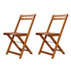3 Piece Folding Bistro Set Solid Acacia Wood