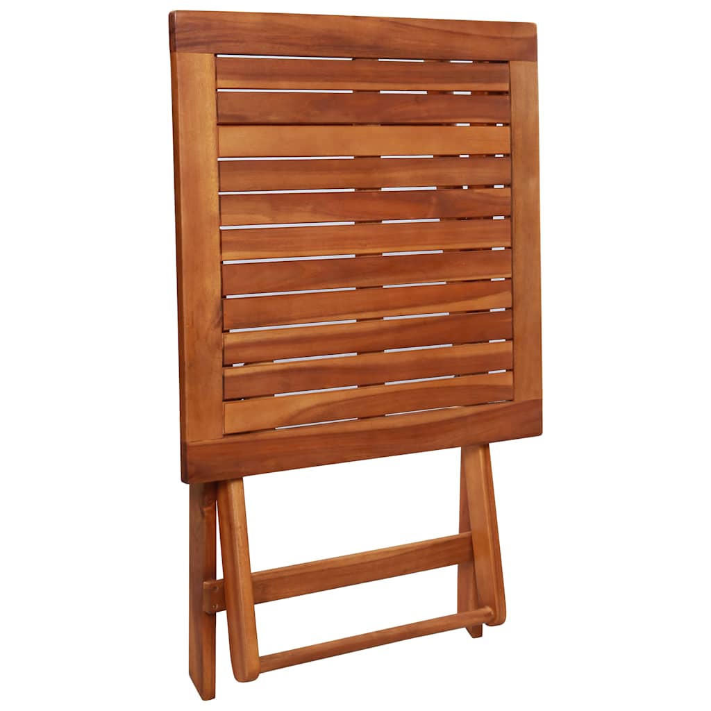 44015 vidaXL 3 Piece Folding Bistro Set Solid Acacia Wood