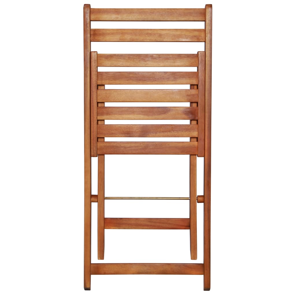 44015 vidaXL 3 Piece Folding Bistro Set Solid Acacia Wood