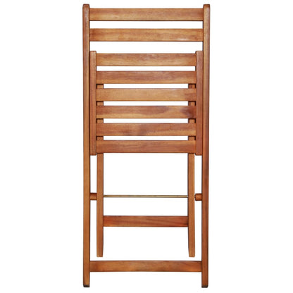 44015 vidaXL 3 Piece Folding Bistro Set Solid Acacia Wood