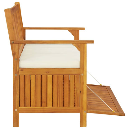 Patio Storage Bench Solid Acacia Wood 47.2"x24.8"x33.1