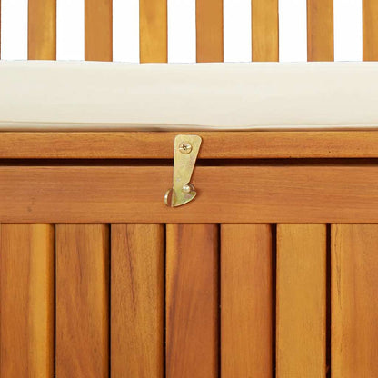 Patio Storage Bench Solid Acacia Wood 47.2"x24.8"x33.1