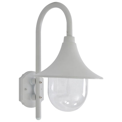 Garden Wall Lamp E27 42 cm Aluminium White