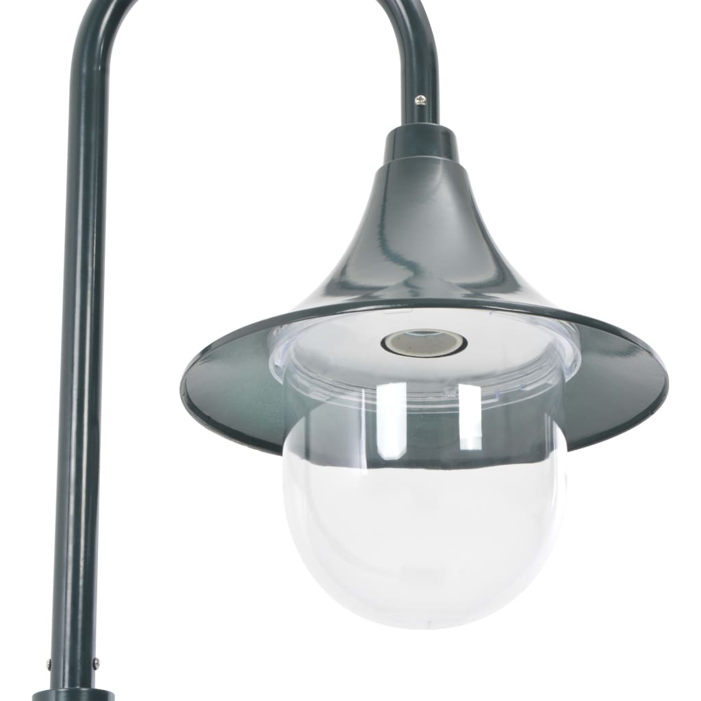 Garden Post Light E27 120 cm Aluminium Dark Green