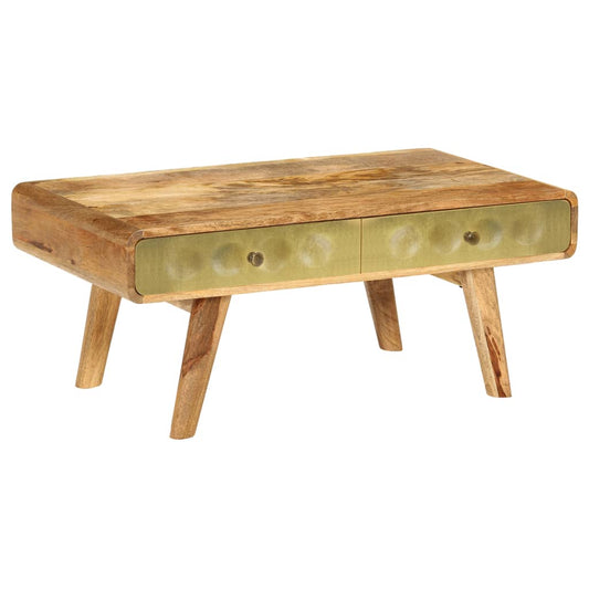 Coffee Table Solid Mango Wood 90x50x40 cm