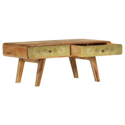 Coffee Table Solid Mango Wood 90x50x40 cm