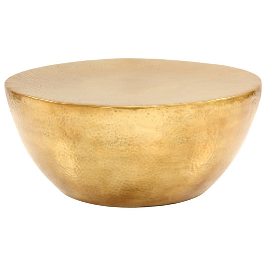 Coffee Table | Brass | Hammered Aluminium | Medium | Decorative Inlays
