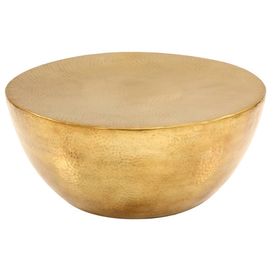 Coffee Table | Brass | Hammered Aluminium | Medium | Decorative Inlays