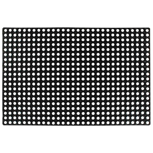 Doormat | Black | 100% Rubber | 80x120 cm | Anti-Fatigue Mat