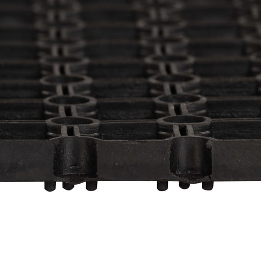 Doormat | Black | Rubber | 100x200 cm | Non-slip | Doormat | Rectangular