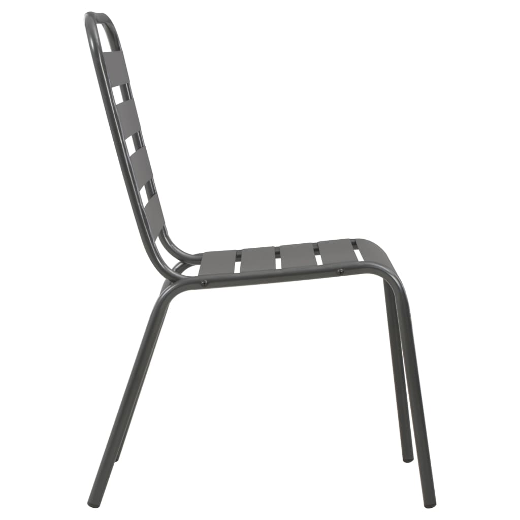 Bistro Set | Dark Grey | E-coated and powder-coated steel | Standard
