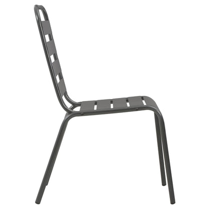 Bistro Set | Dark Grey | E-coated and powder-coated steel | Standard