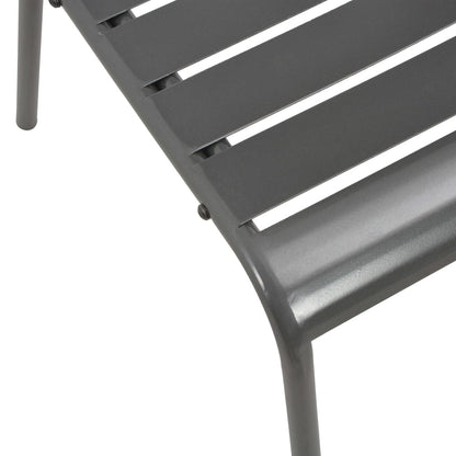 Bistro Set | Dark Grey | E-coated and powder-coated steel | Standard