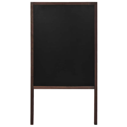 246428 vidaXL Double-sided Blackboard Cedar Wood Free Standing 60x80 cm