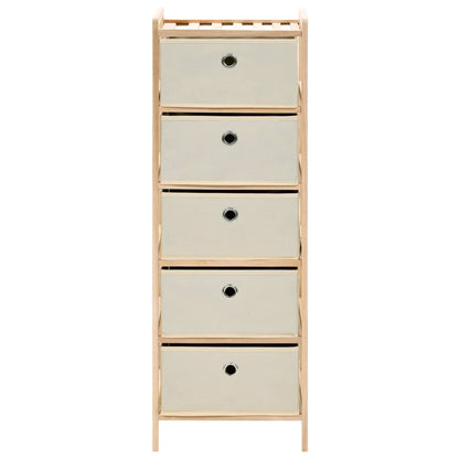 Storage Rack | Beige, Cedar | Cedar Wood, Polypropylene | Medium