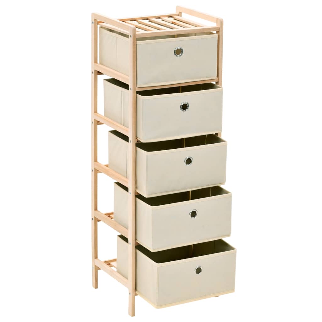 Storage Rack | Beige, Cedar | Cedar Wood, Polypropylene | Medium