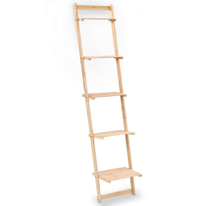 246438 vidaXL Ladder Wall Shelf Cedar Wood 41,5x30x176 cm