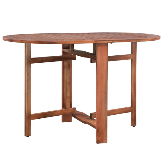Dining Table | Brown | Solid Acacia Wood | Medium | Foldable