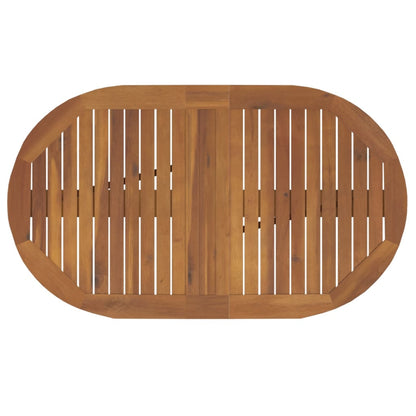 Outdoor Dining Set | Brown | Solid acacia wood | Compact |  Foldable