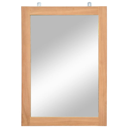Mirror | Natural wood | Solid teak wood and glass | 50x70 cm