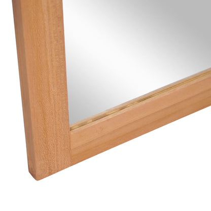 Wall Mirror Solid Teak 50x70 cm