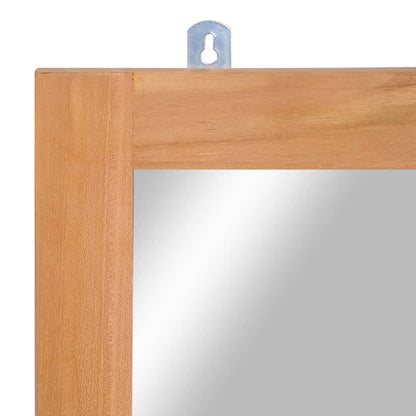 Wall Mirror Solid Teak 50x70 cm
