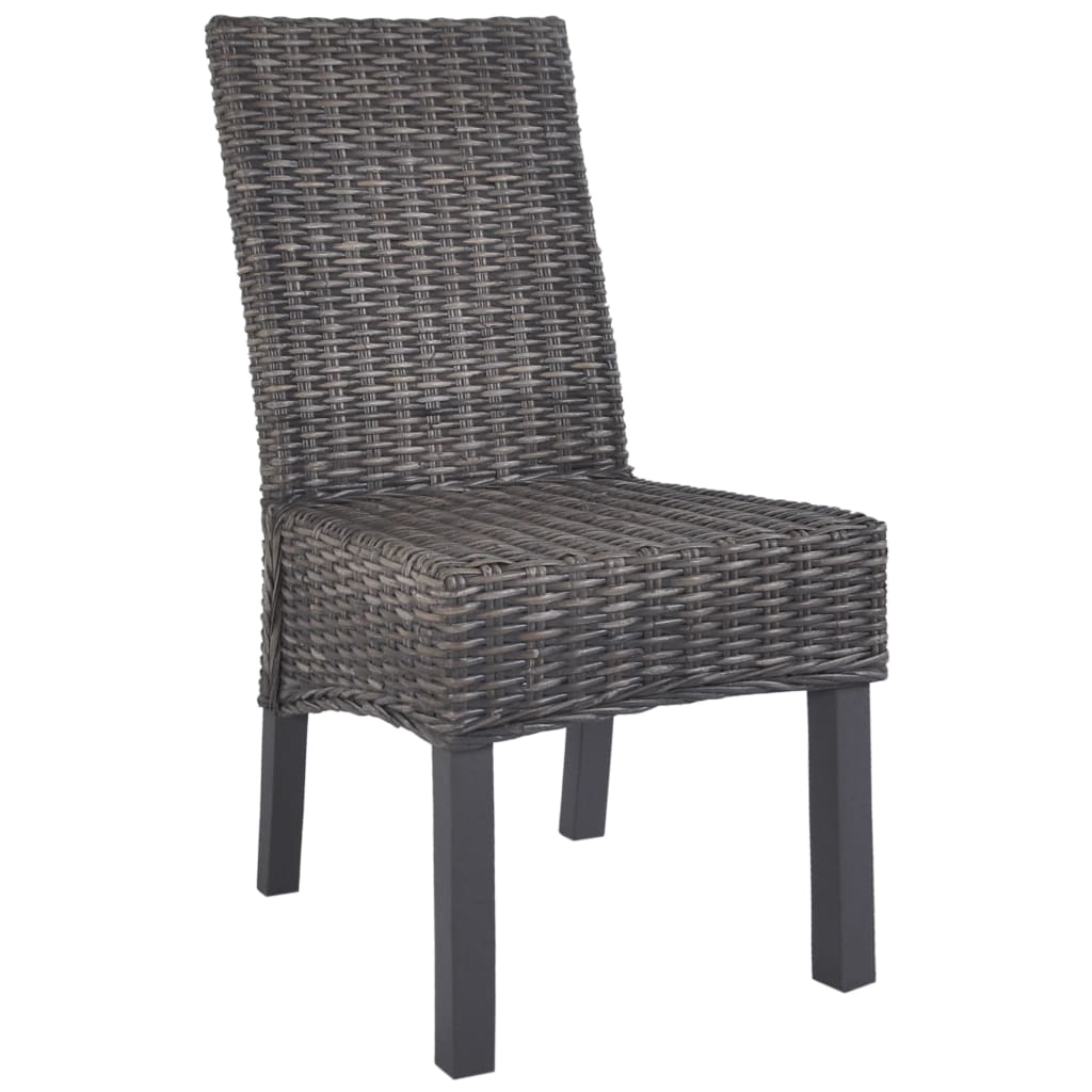 Dining Chair | Set of 2 | Brown with grey wash