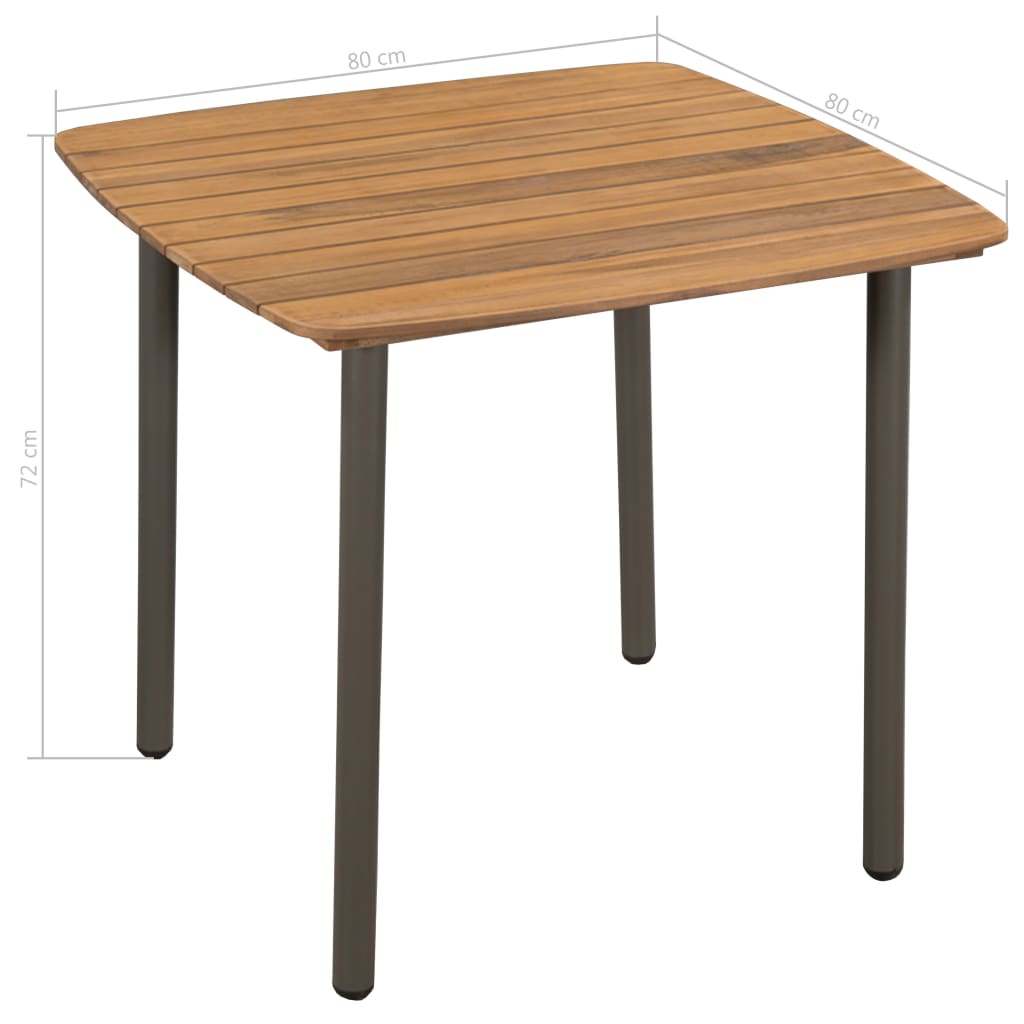 Dining Table | Wooden Brown | Solid Acacia Wood | Medium | Durable