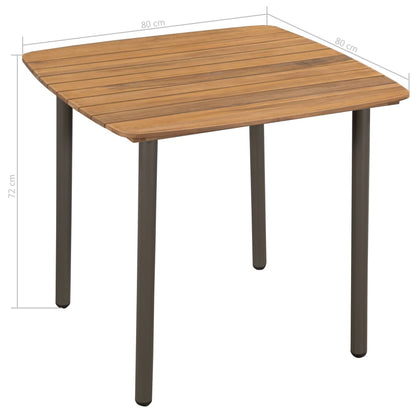 Dining Table | Wooden Brown | Solid Acacia Wood | Medium | Durable