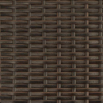 Stackable Patio Chairs 2 pcs Poly Rattan Brown