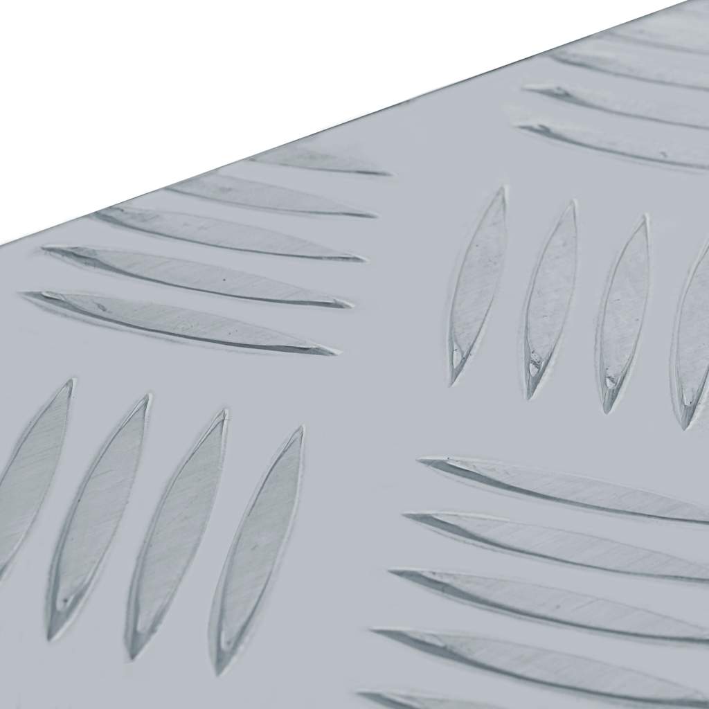 vidaXL Aluminum Box 19.1"x5.5"x7.9" Silver