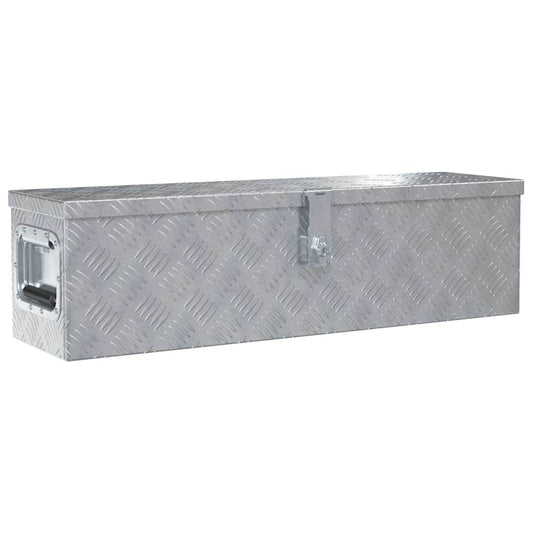 Aluminium Box 80.5x22x22 cm Silver