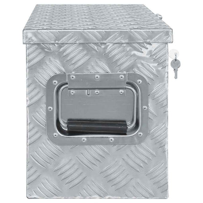 Aluminium Box 80x30x35 cm Silver