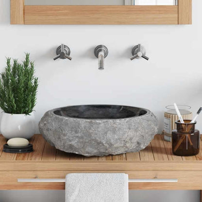 Sink 40x12 cm Marble Black