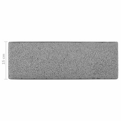 142780 vidaXL Sink 45x30x15 cm Riverstone Black