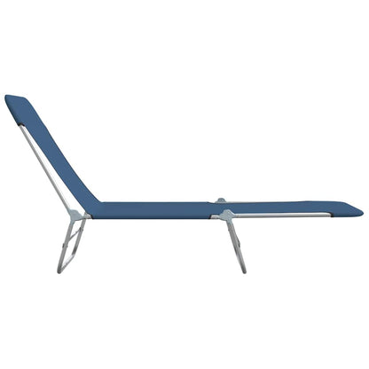 Sunlounger | Set of 2 | Blue | Powder-coated steel | Standard | Foldable