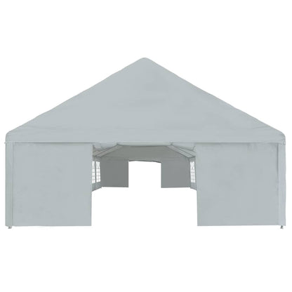 Party Tent PE 6x12 m Grey