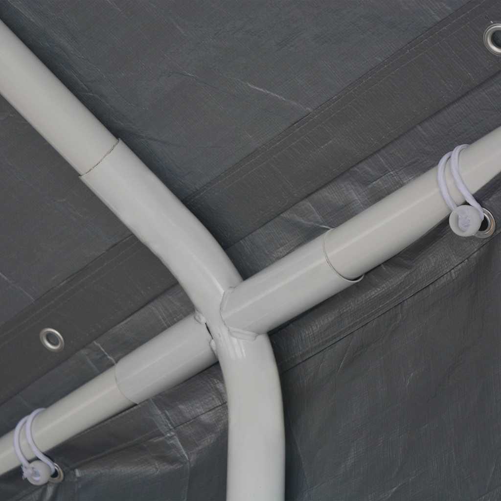Party Tent PE 6x12 m Grey