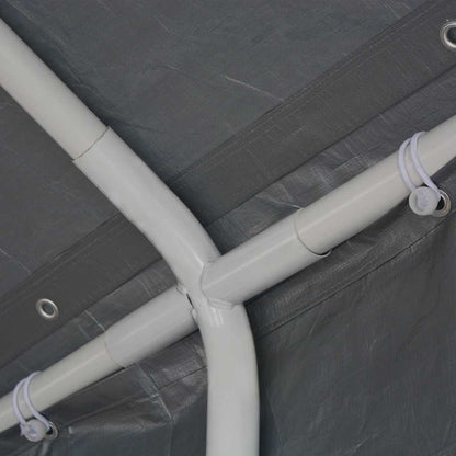 Party Tent PE 6x12 m Grey