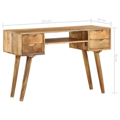 Writing Desk Solid Mango Wood 115x47x76 cm