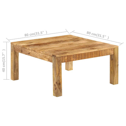 Coffee Table | Natural Mango Wood | Solid Mango Wood | Medium | Durable