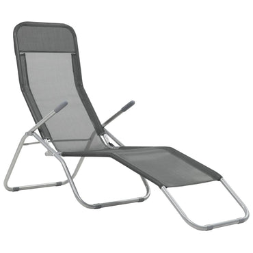 Folding Sun Loungers 2 pcs Textilene Anthracite