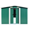 Garden Shed 257x298x178 cm Metal Green