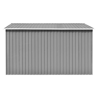 Garden Shed 257x298x178 cm Metal Grey