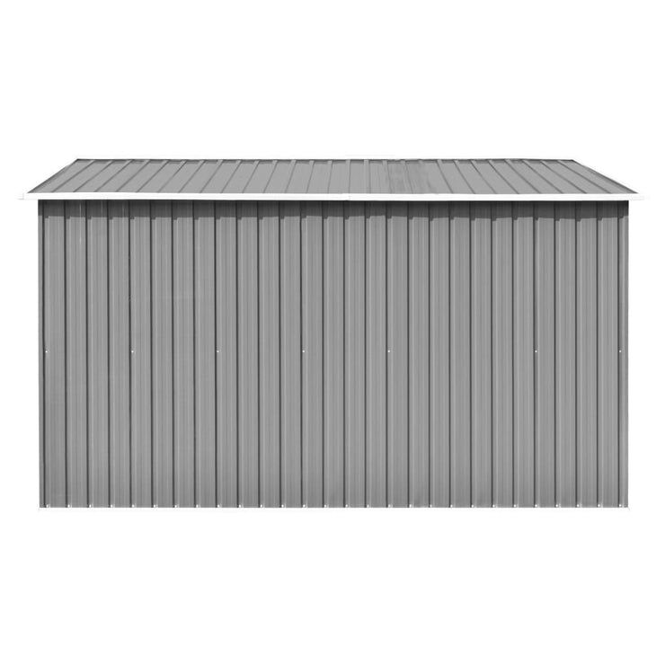 Garden Shed 257x298x178 cm Metal Grey