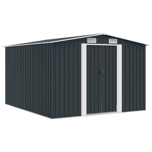 Garden Shed 257x298x178 cm Metal Anthracite